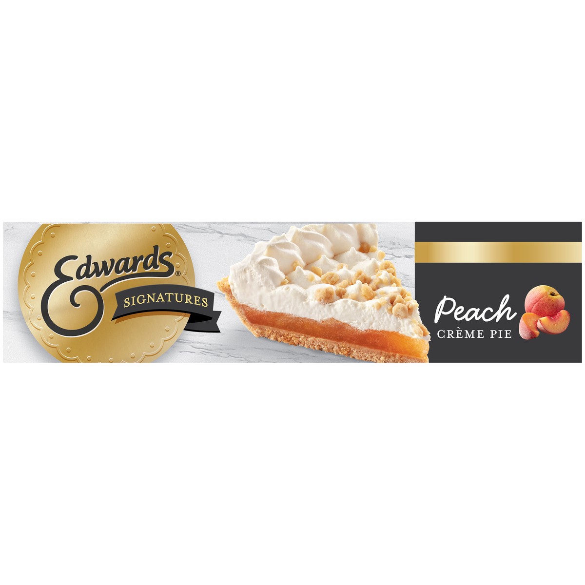 slide 10 of 14, Edwards Peach Signature Peach Creme Pie, 29.6 oz