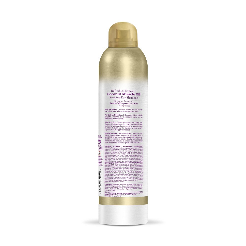 slide 2 of 4, OGX Extra Strength Refresh & Restore + Coconut Miracle Oil Dry Shampoo - 5 oz, 5 oz