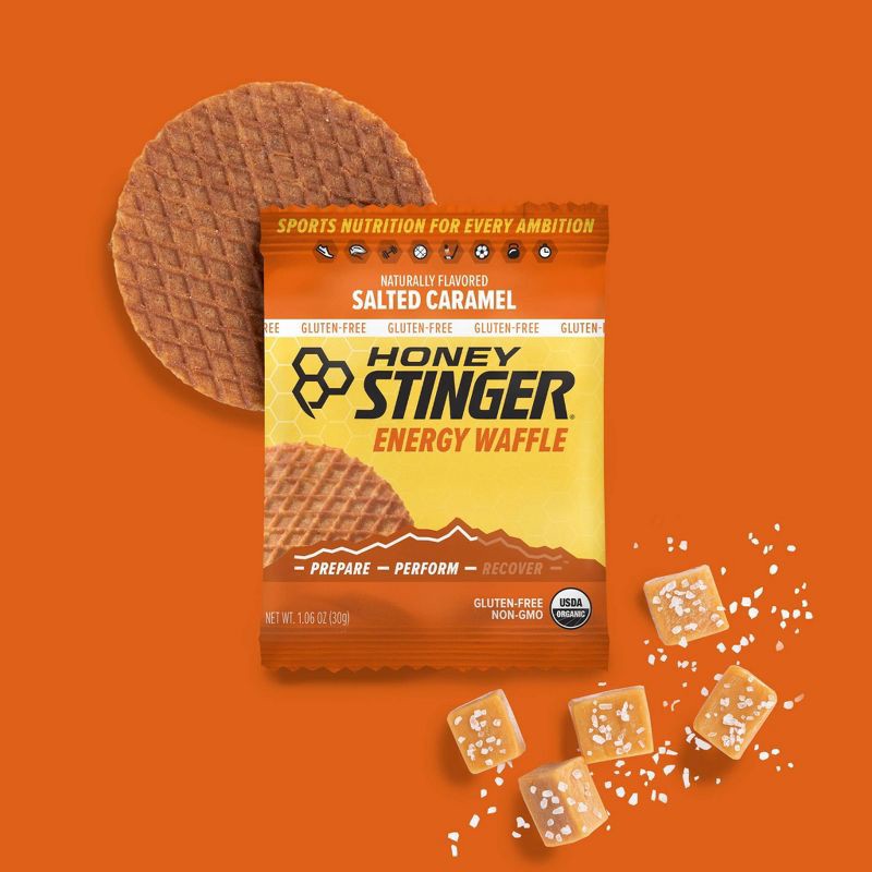 slide 5 of 6, Honey Stinger Organic Gluten Free Salted Caramel Waffle - 1pk, 1 ct