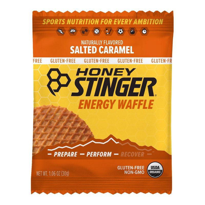 slide 1 of 6, Honey Stinger Organic Gluten Free Salted Caramel Waffle - 1pk, 1 ct