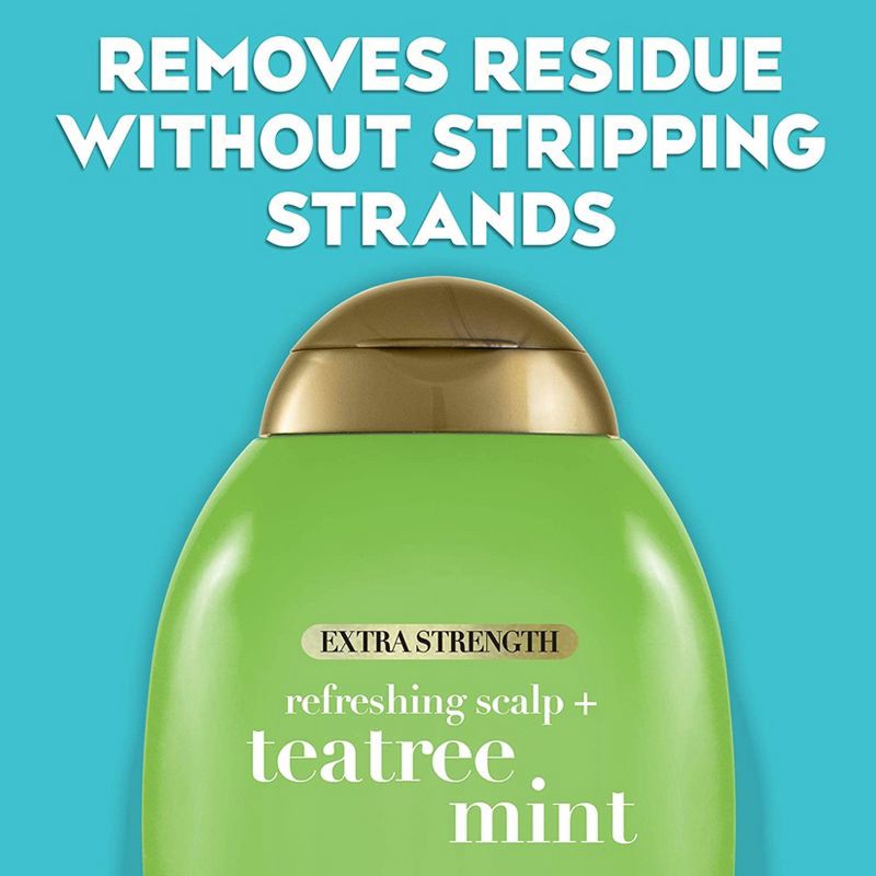 slide 3 of 9, OGX Extra Strength Refreshing Scalp + Tea Tree Mint Shampoo - 13oz, 13 oz