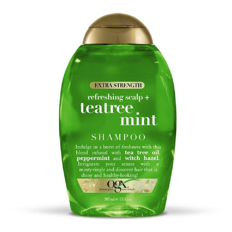 slide 1 of 9, OGX Extra Strength Refreshing Scalp + Tea Tree Mint Shampoo - 13oz, 13 oz