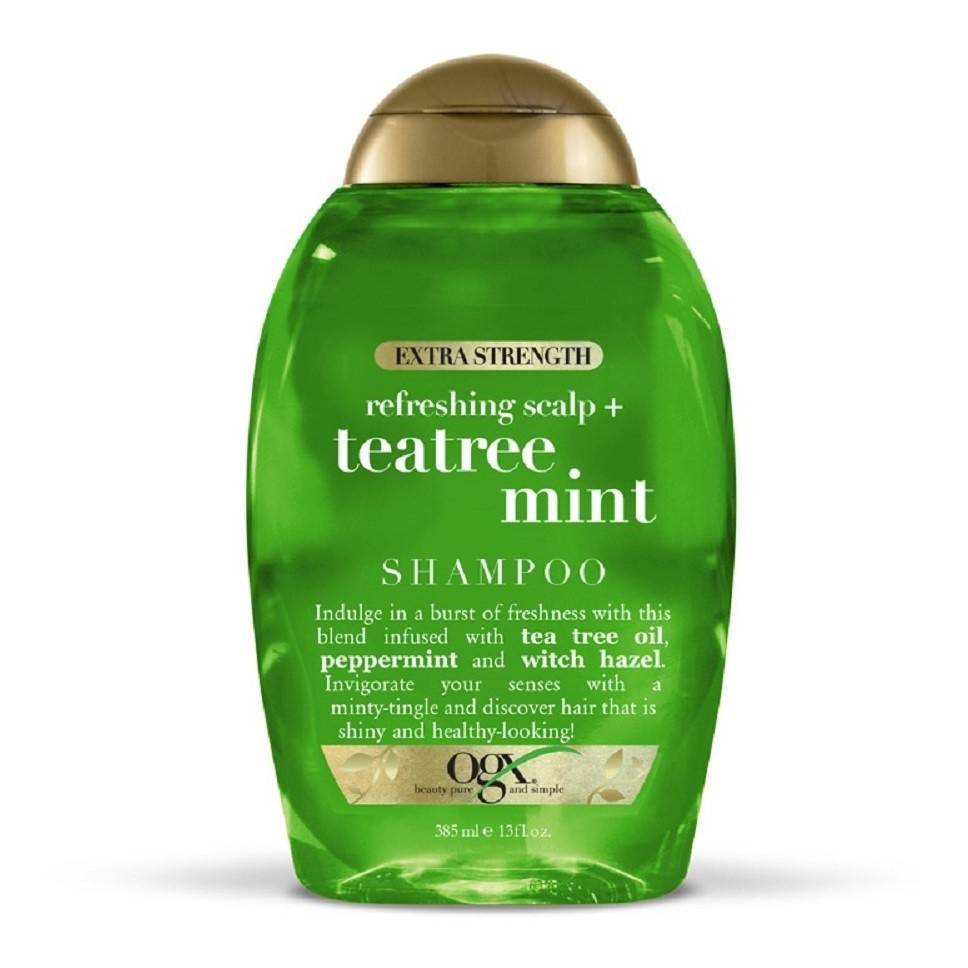 slide 1 of 3, OGX Extra Strength Refreshing Scalp + Tea Tree Mint Shampoo with Peppermint Oil - 13 fl oz, 13 fl oz