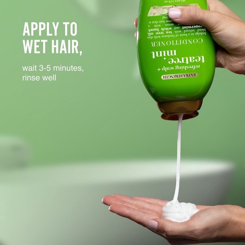 slide 6 of 9, OGX Extra Strength Refreshing Scalp + Tea Tree Mint Conditioner - 13 fl oz, 13 fl oz
