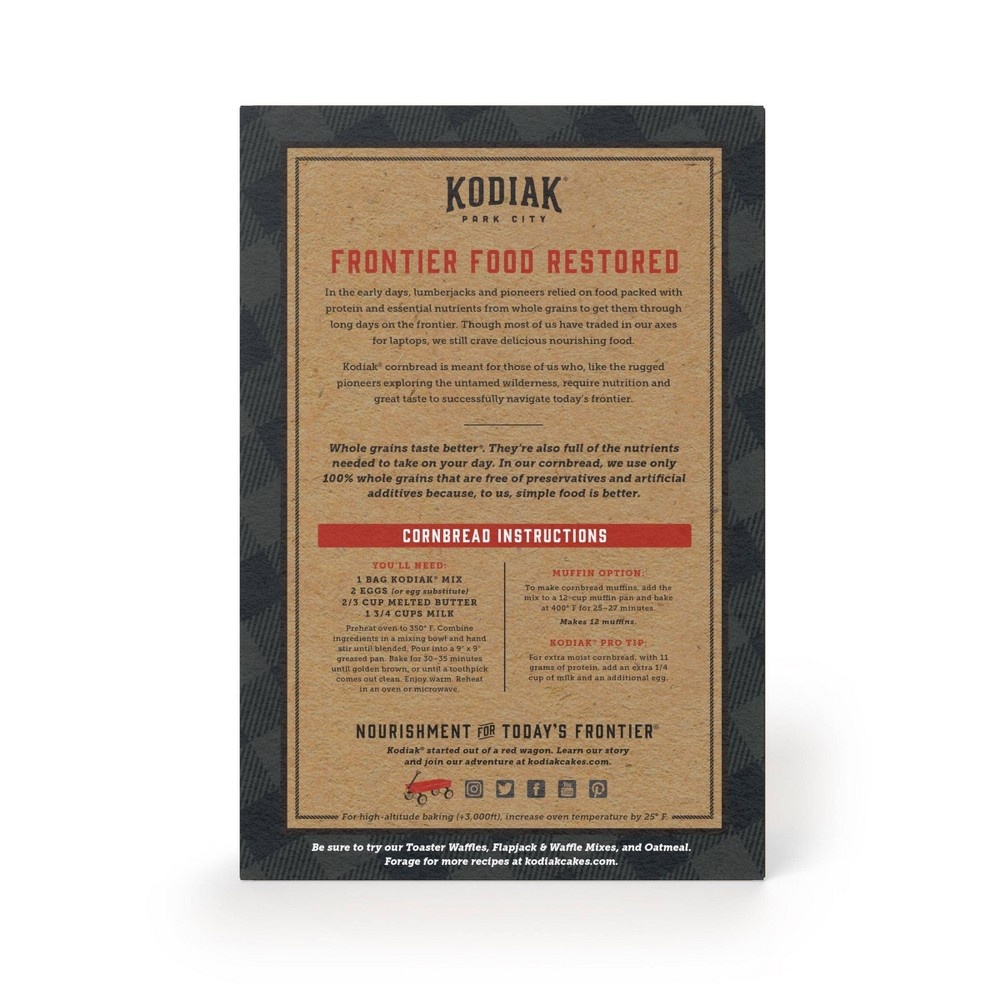 slide 3 of 6, Kodiak Cakes Kodiak Protein-Packed Homestead Style Cornbread Mix, 16.93 oz