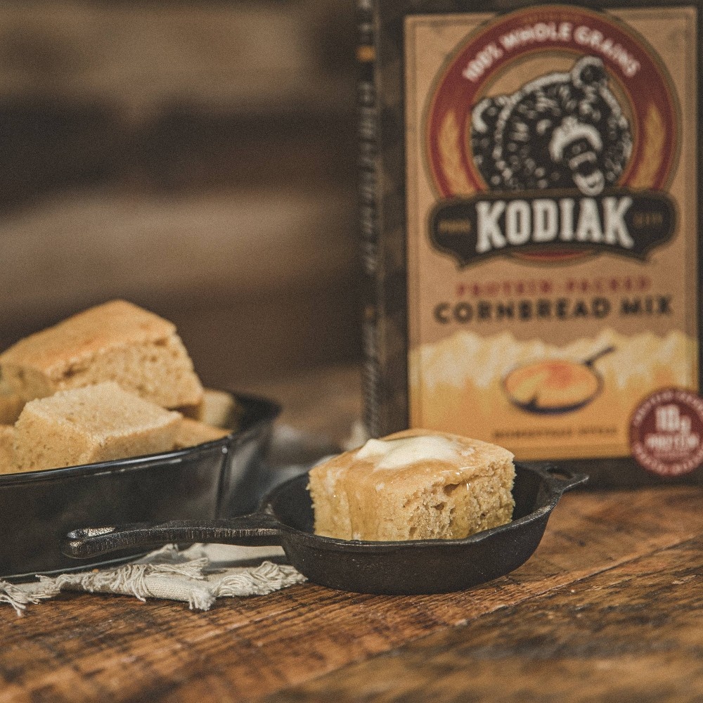 slide 6 of 6, Kodiak Cakes Kodiak Protein-Packed Homestead Style Cornbread Mix, 16.93 oz