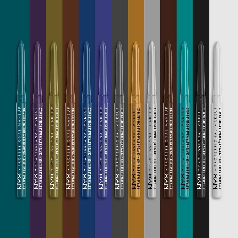 slide 4 of 4, NYX Professional Makeup Retractable Long-lasting Mechanical Eyeliner Pencil - Deep Blue - 0.012oz, 0.012 oz