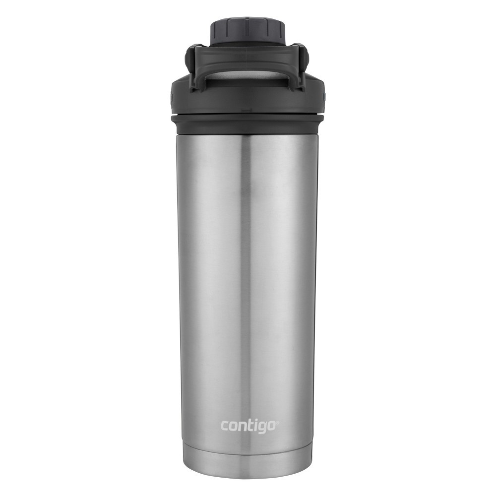 slide 3 of 5, Contigo Shake and Go Fit Thermalock Hydration Bottle Silver, 24 oz