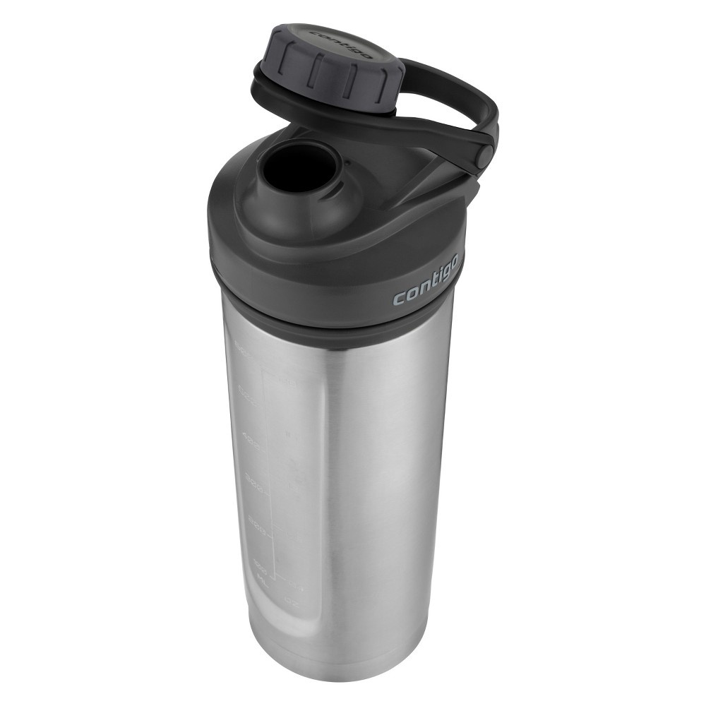 slide 5 of 5, Contigo Shake and Go Fit Thermalock Hydration Bottle Silver, 24 oz