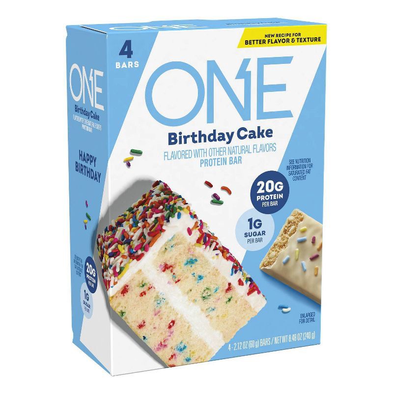 slide 1 of 6, ONE Bar Protein Bar - Birthday Cake - 4ct, 4 ct