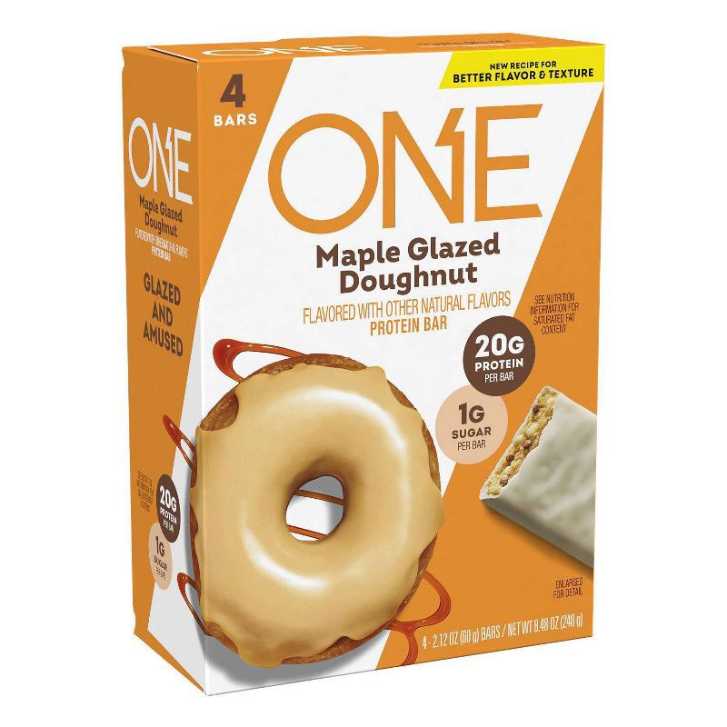 slide 1 of 9, ONE Bar Protein Bar - Maple Glazed Doughnut - 4ct, 4 ct