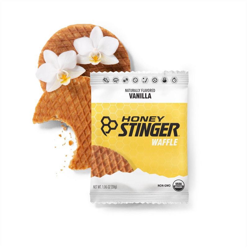 slide 4 of 5, Honey Stinger Vanilla Energy Waffle, 1 ct
