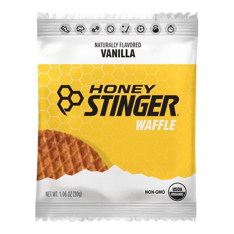 slide 1 of 5, Honey Stinger Vanilla Energy Waffle, 1 ct