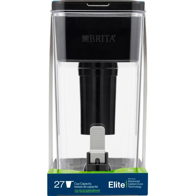 slide 14 of 17, Brita Extra Large 27-Cup UltraMax Filtered Water Dispenser with Filter - Jet Black, 1 ct