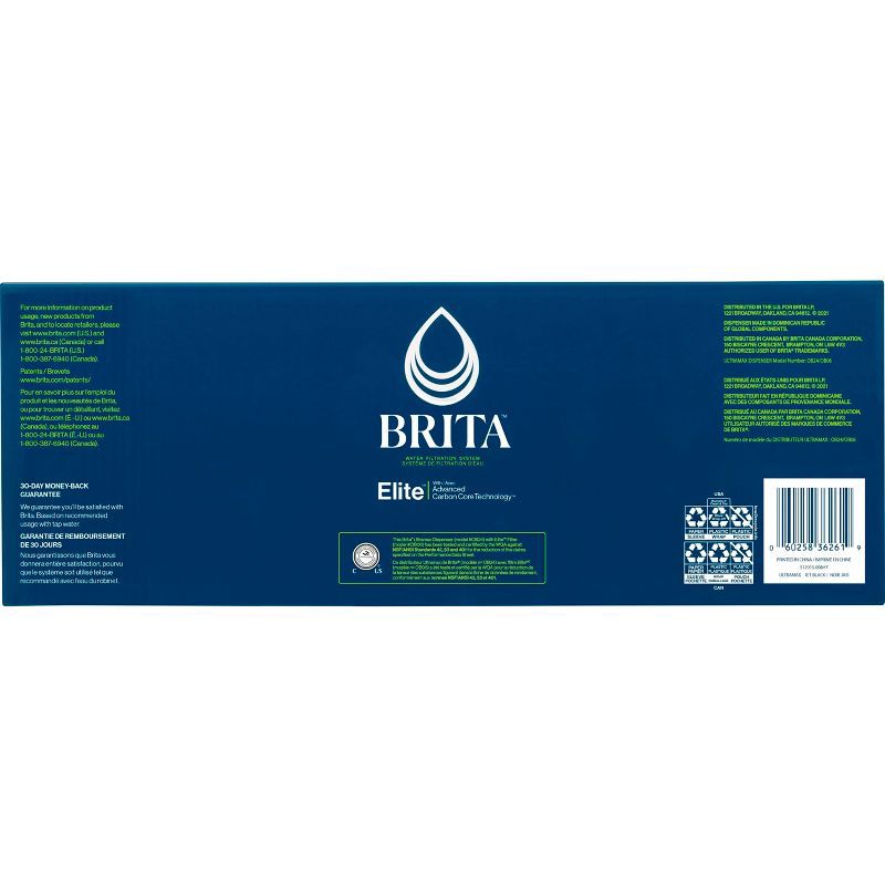 slide 17 of 17, Brita Extra Large 27-Cup UltraMax Filtered Water Dispenser with Filter - Jet Black, 1 ct