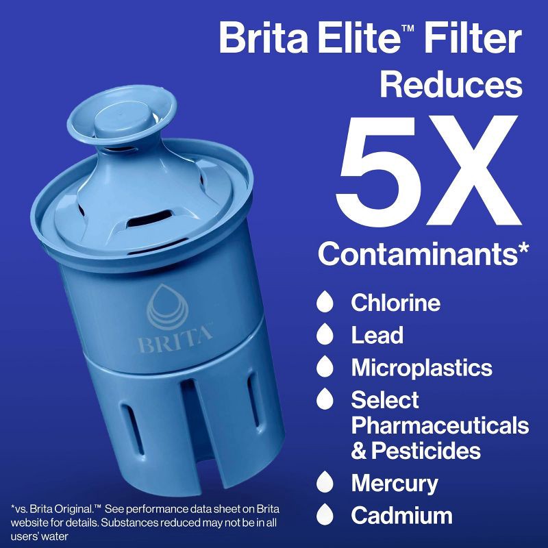 slide 6 of 16, Brita Extra Large 27-Cup UltraMax Filtered Water Dispenser with Filter - Jet Black, 1 ct