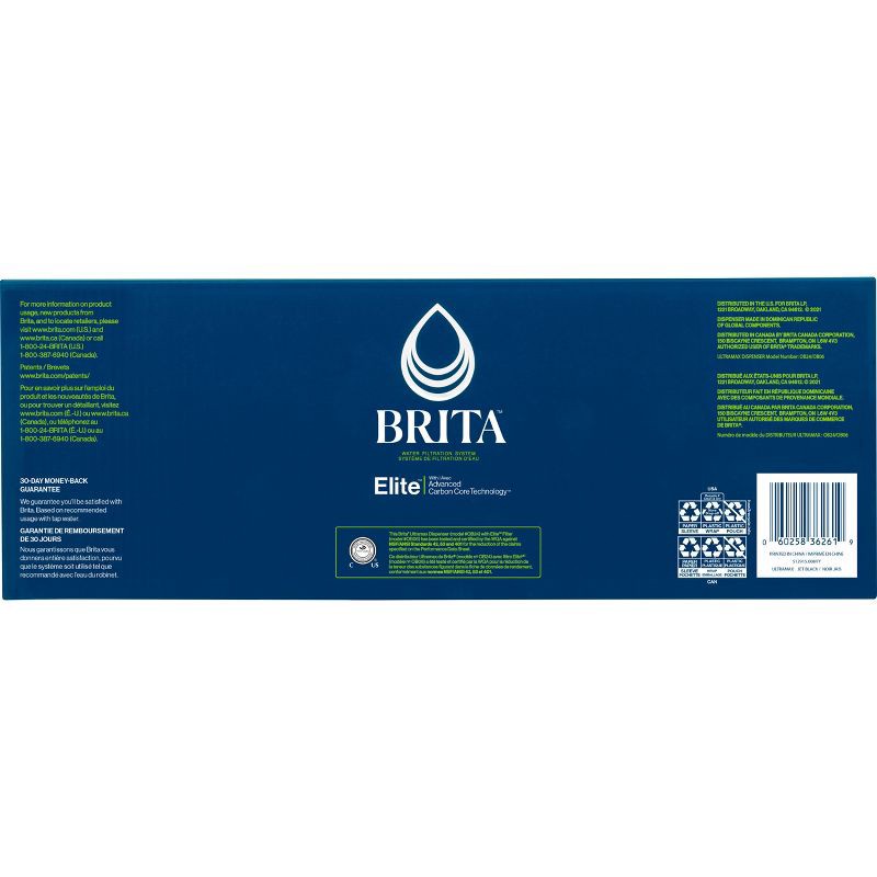 slide 11 of 21, Brita Extra Large 27-Cup UltraMax Filtered Water Dispenser with Filter - Jet Black, 1 ct