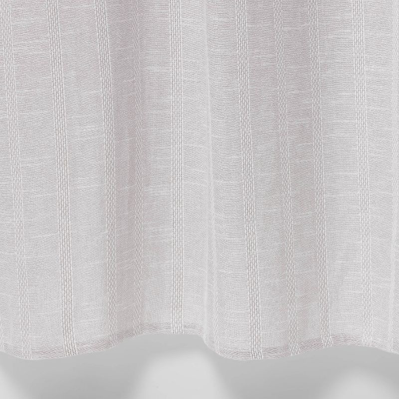 slide 4 of 4, Tonal Striped Shower Curtain Gray - Threshold™, 1 ct