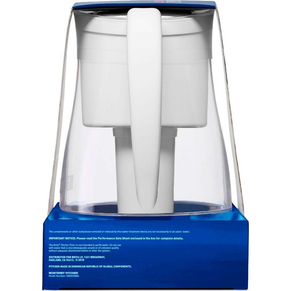 slide 3 of 7, Brita Water Filter Monterey 10-Cup Water Pitcher Dispensers with Longlast Water Filter - White, 1 ct