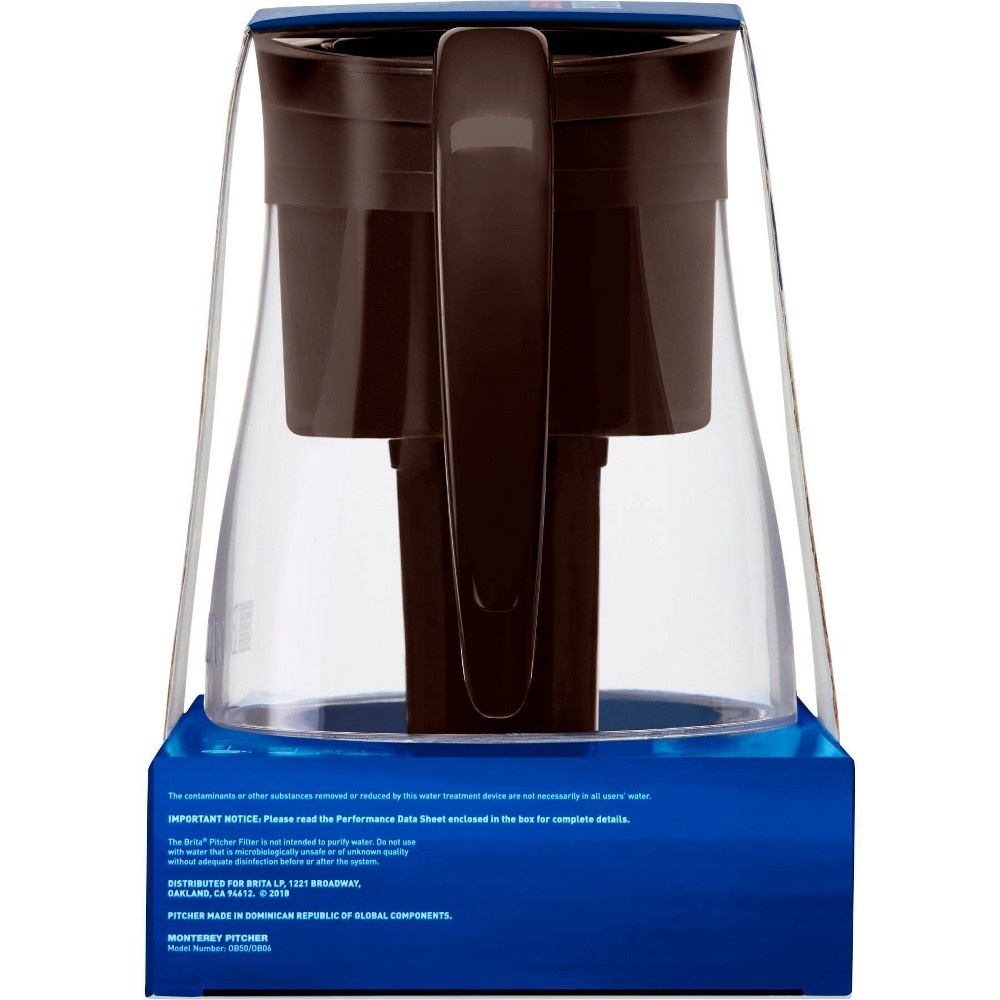 slide 7 of 10, Brita Water Filter Monterey 10-Cup Water Pitcher Dispensers with Longlast Water Filter - Black, 1 ct
