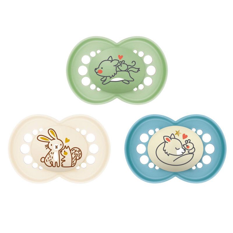 slide 1 of 7, MAM Day/Night Triple Pack 6+ Months - Blue/Aqua 3ct, 3 ct