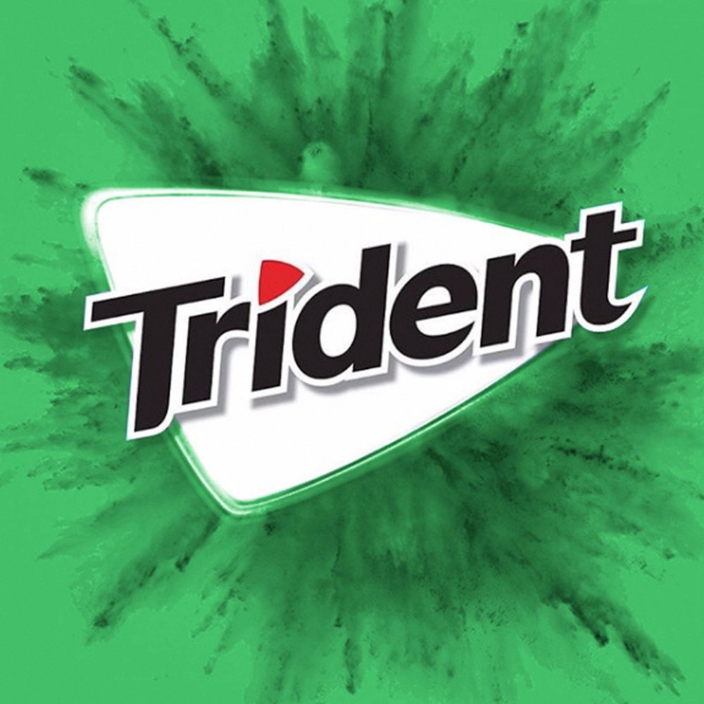 slide 11 of 13, Trident Spearmint Gum / 14pkgs, 8 ct