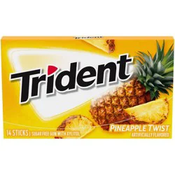 Trident Pineapple Twist Sugar Free Chewing Gum - 14ct