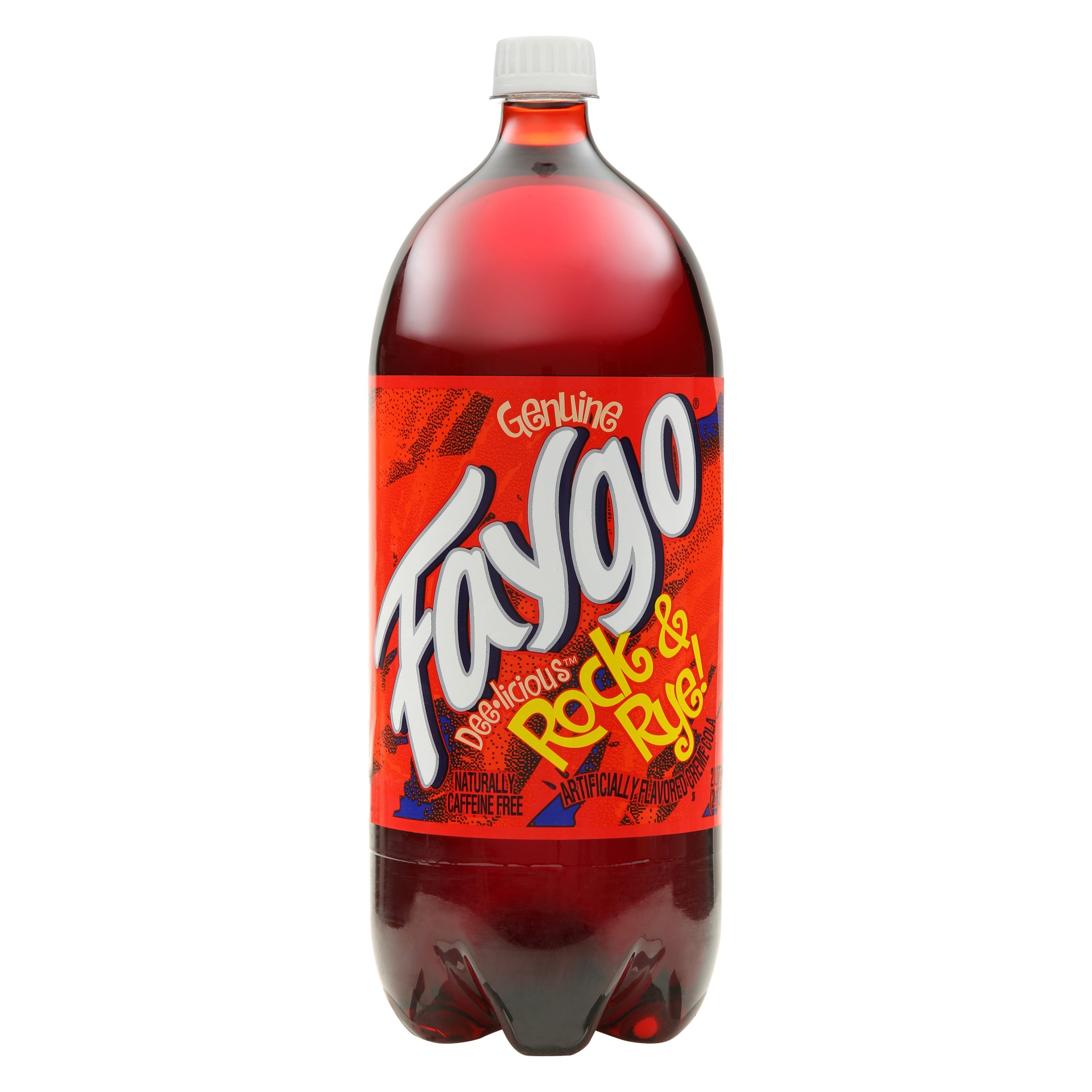 slide 1 of 1, Faygo Rock n Rye Soda Bottle, 2 liter