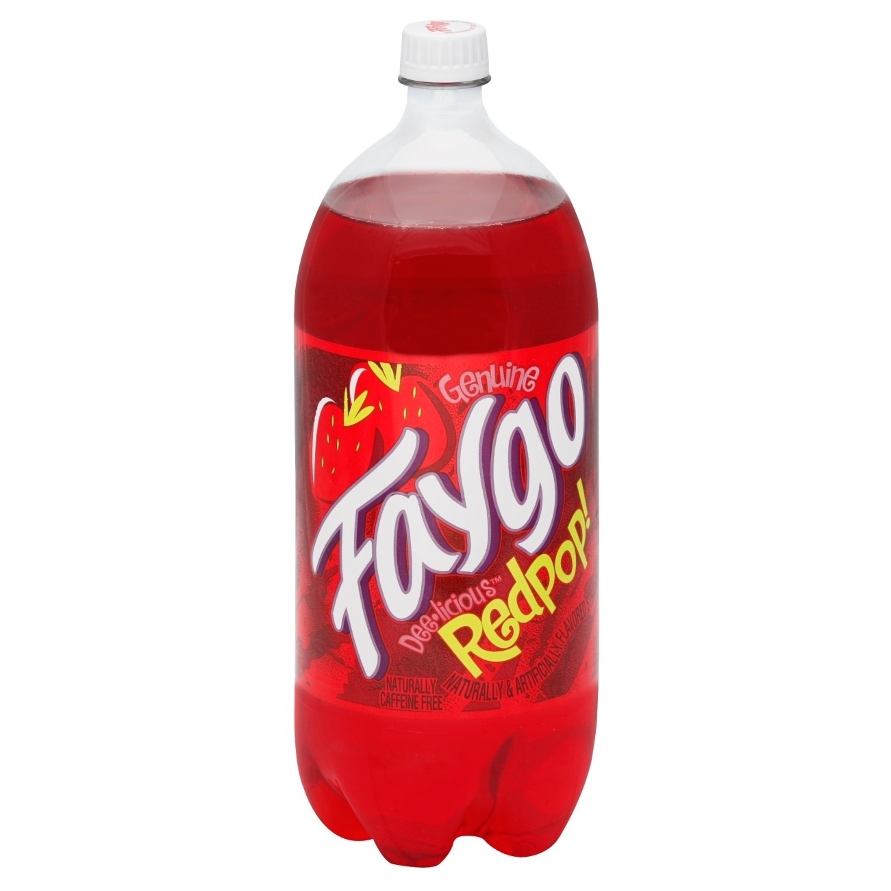 slide 1 of 3, Faygo Redpop! Bottle, 2 liter