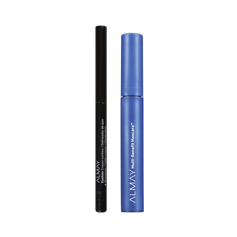 slide 3 of 4, Almay Multi-Benefit Mascara Eyeliner Pack - 503 Black - 0.24 fl oz + 0.01oz, 0.24 fl oz, 0.01 oz