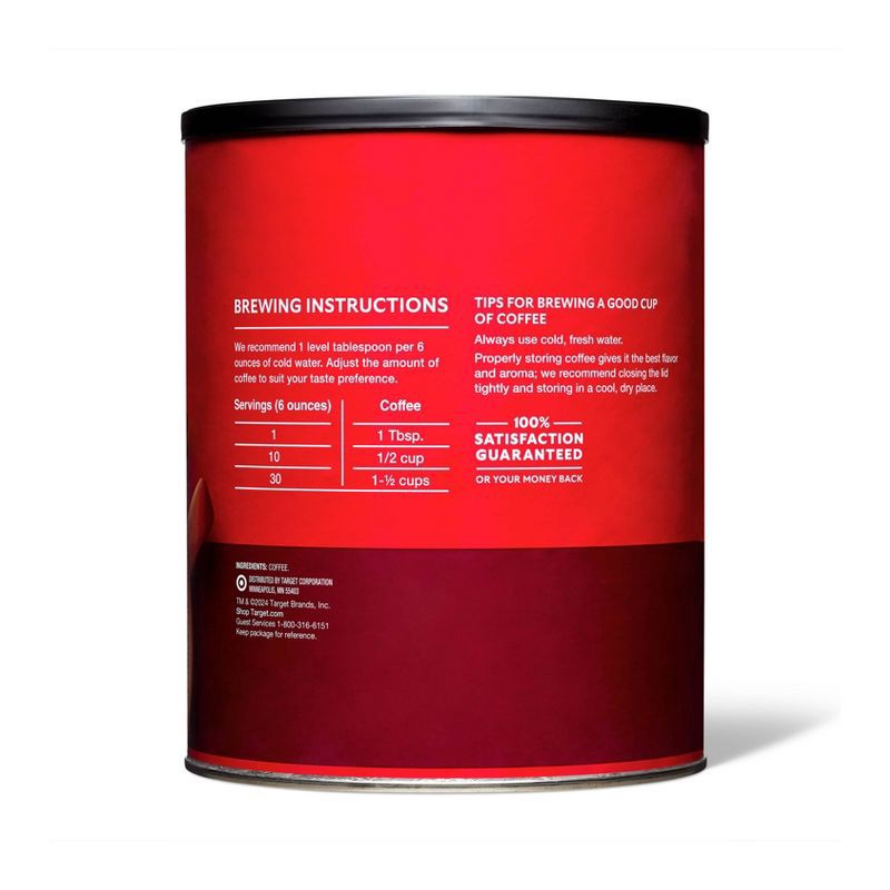 slide 2 of 3, Classic Roast Medium Roast Ground Coffee - 40.3oz - Market Pantry™, 40.3 oz