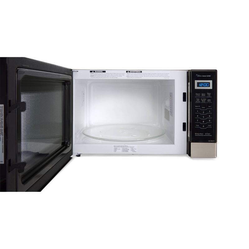 slide 10 of 12, Panasonic 1.2 Inverter Microwave - Stainless Steel NN-SN67HS: Countertop, 1200W, 12 Programs, Digital Display, 1 ct