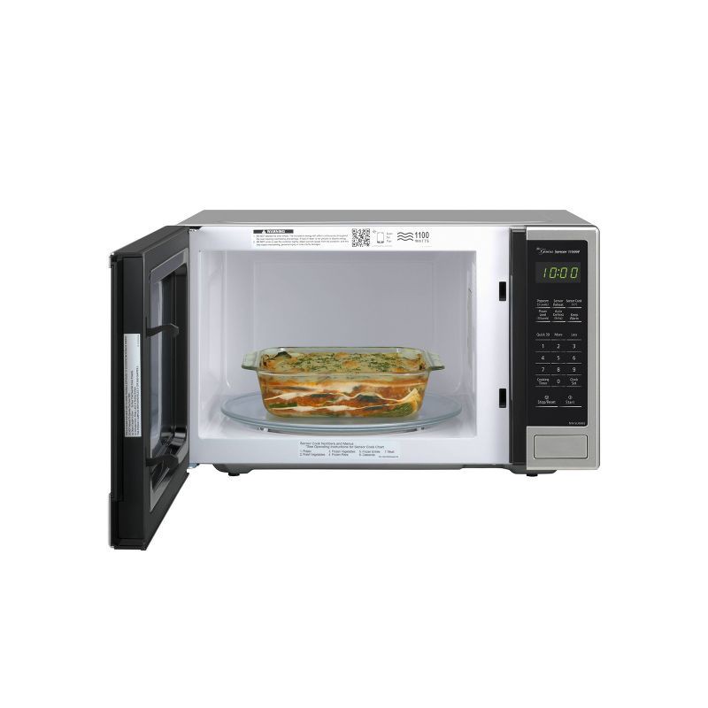 slide 8 of 12, Panasonic 1.2 Inverter Microwave - Stainless Steel NN-SN67HS: Countertop, 1200W, 12 Programs, Digital Display, 1 ct