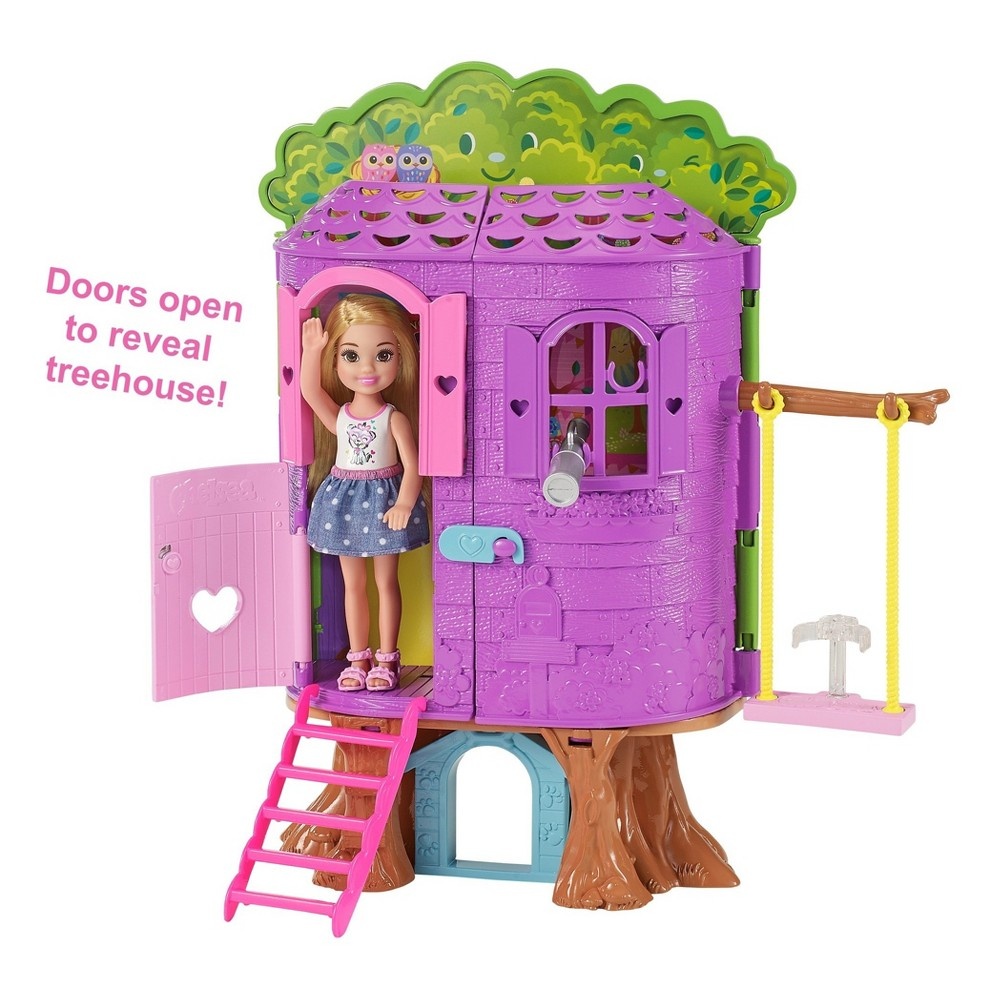 slide 7 of 12, Barbie Chelsea Doll and Treehouse Playset, 1 ct