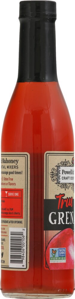 slide 2 of 4, Powell & Mahoney True Grenadine - 375 ml, 375 ml