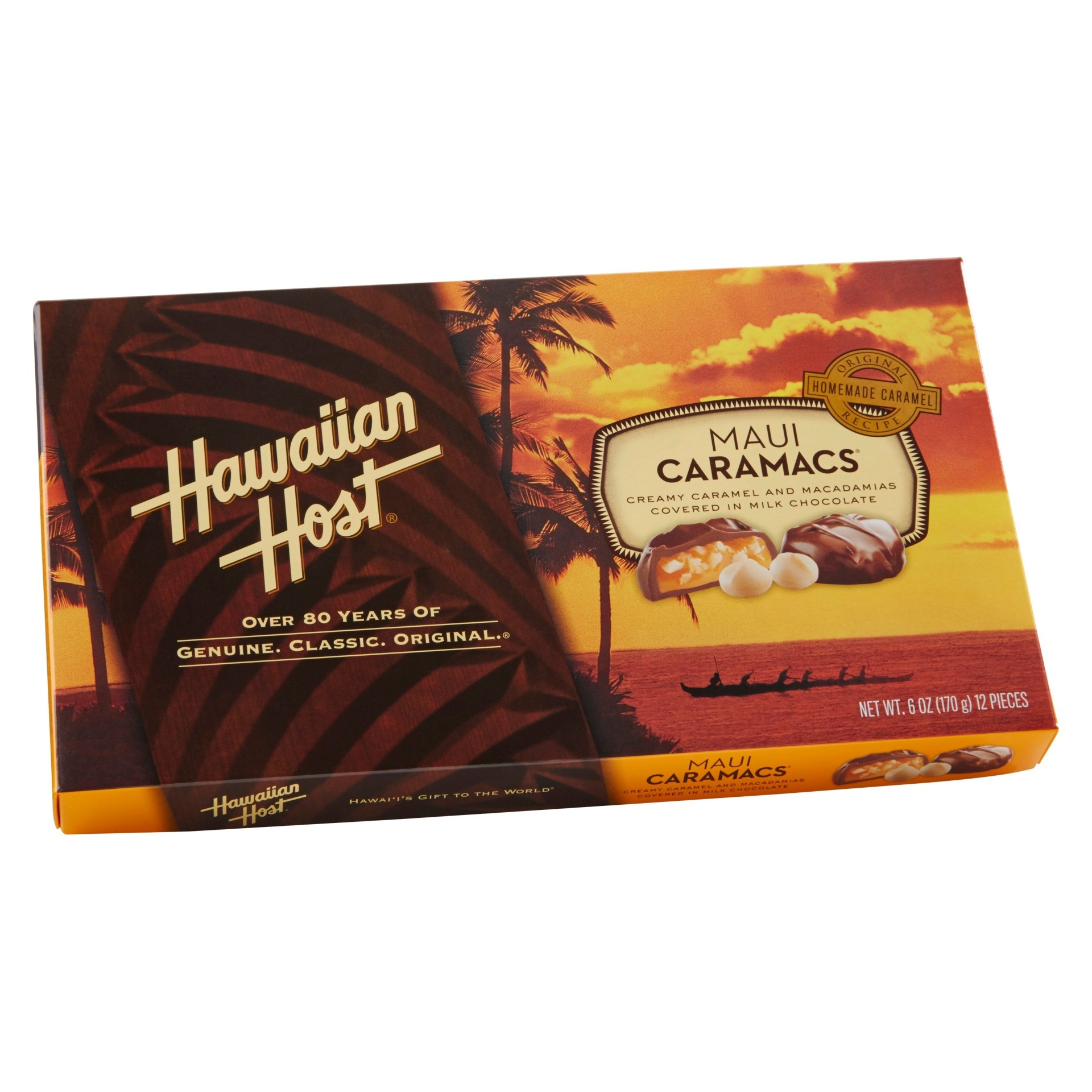 slide 1 of 1, Hawaiian Host Maui Caramacs Chocolates, 6 oz