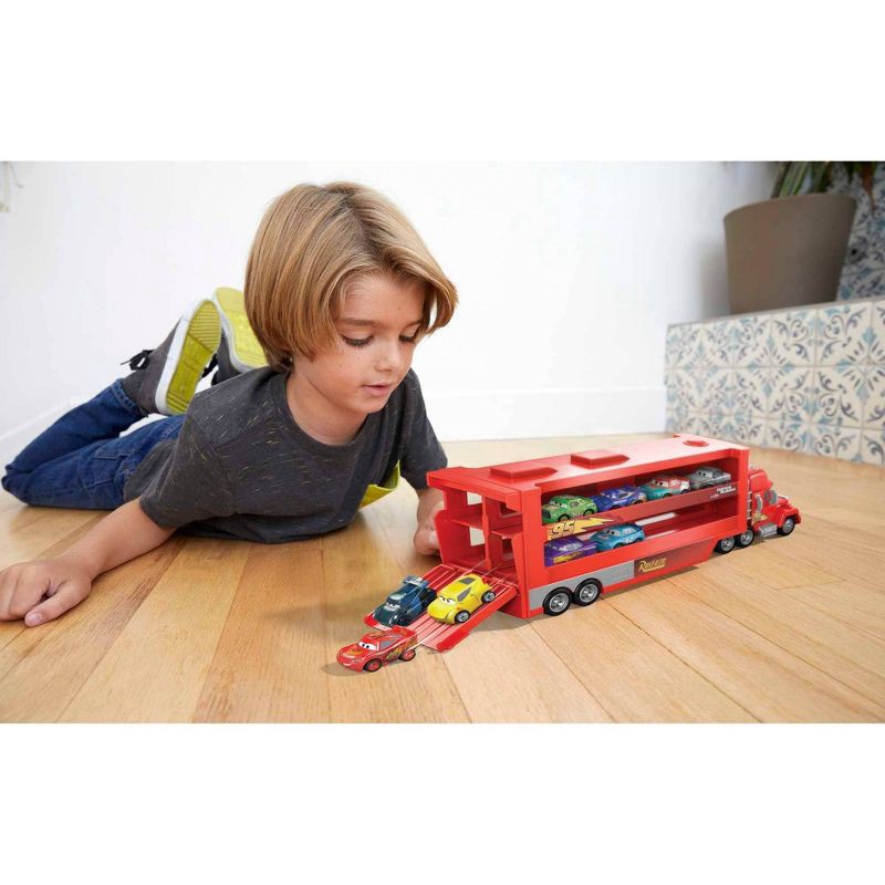 slide 2 of 6, Disney Pixar Cars Mini Racers Mack Transporter, 1 ct