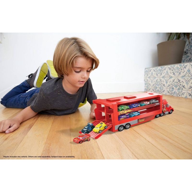 slide 2 of 6, Disney Pixar Cars Mini Racers Mack Transporter, 1 ct