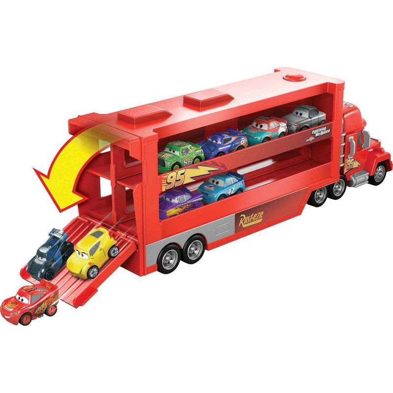 slide 4 of 6, Disney Pixar Cars Mini Racers Mack Transporter, 1 ct