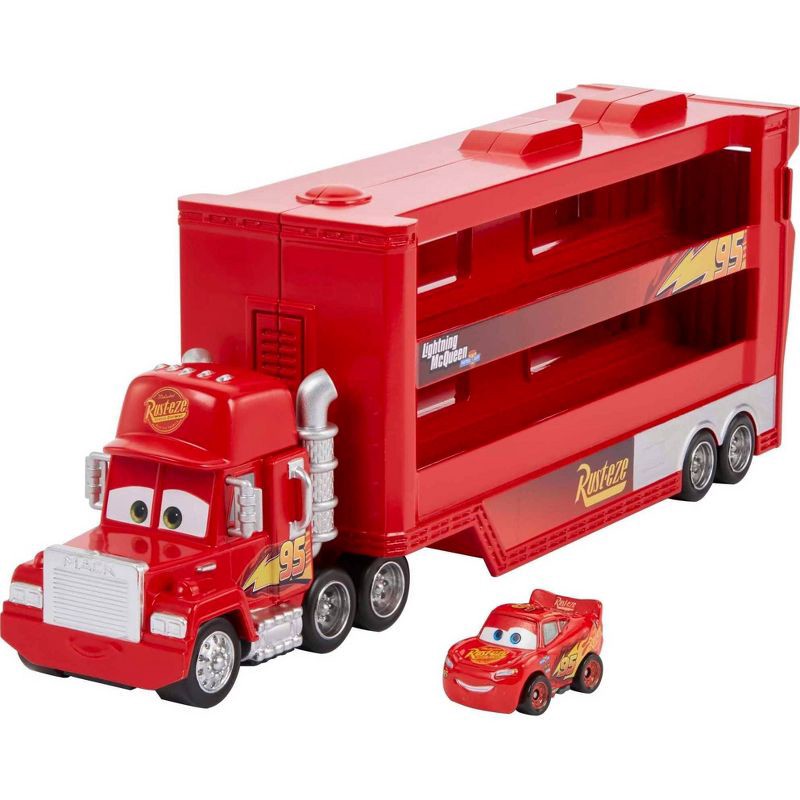 slide 1 of 6, Disney Pixar Cars Mini Racers Mack Transporter, 1 ct