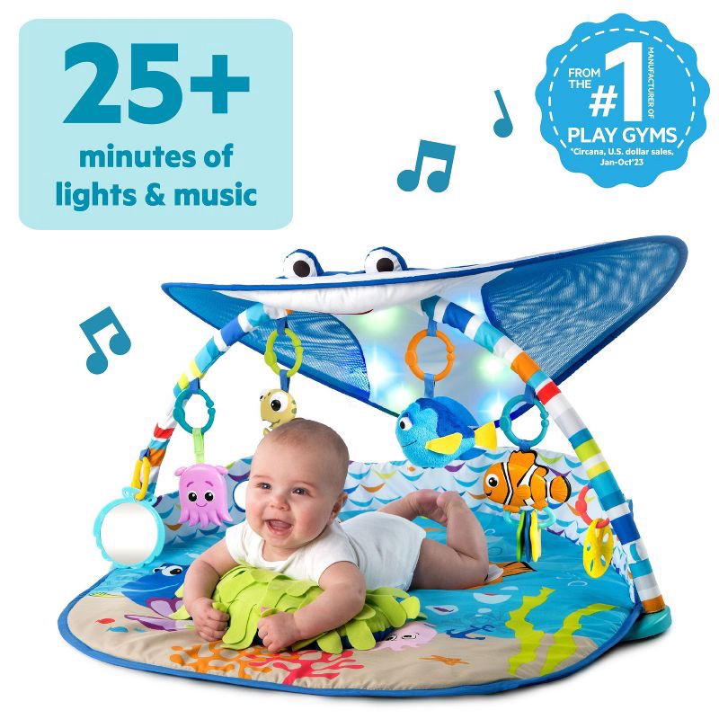 slide 2 of 18, Disney Baby Finding Nemo Mr. Ray Ocean Lights & Music Activity Play Gym, 1 ct