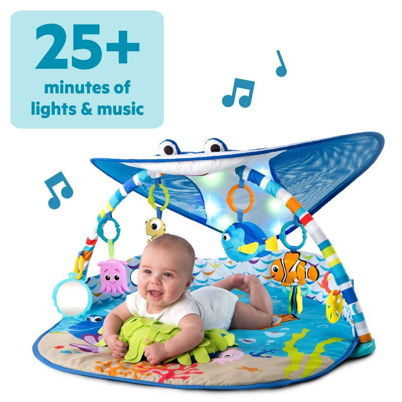 slide 18 of 18, Disney Baby Finding Nemo Mr. Ray Ocean Lights & Music Activity Play Gym, 1 ct