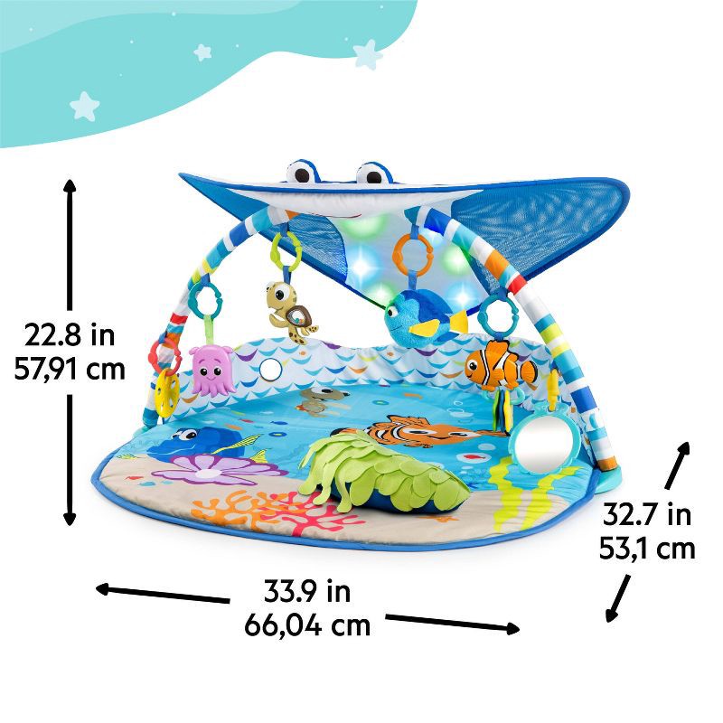 slide 6 of 18, Disney Baby Finding Nemo Mr. Ray Ocean Lights & Music Activity Play Gym, 1 ct