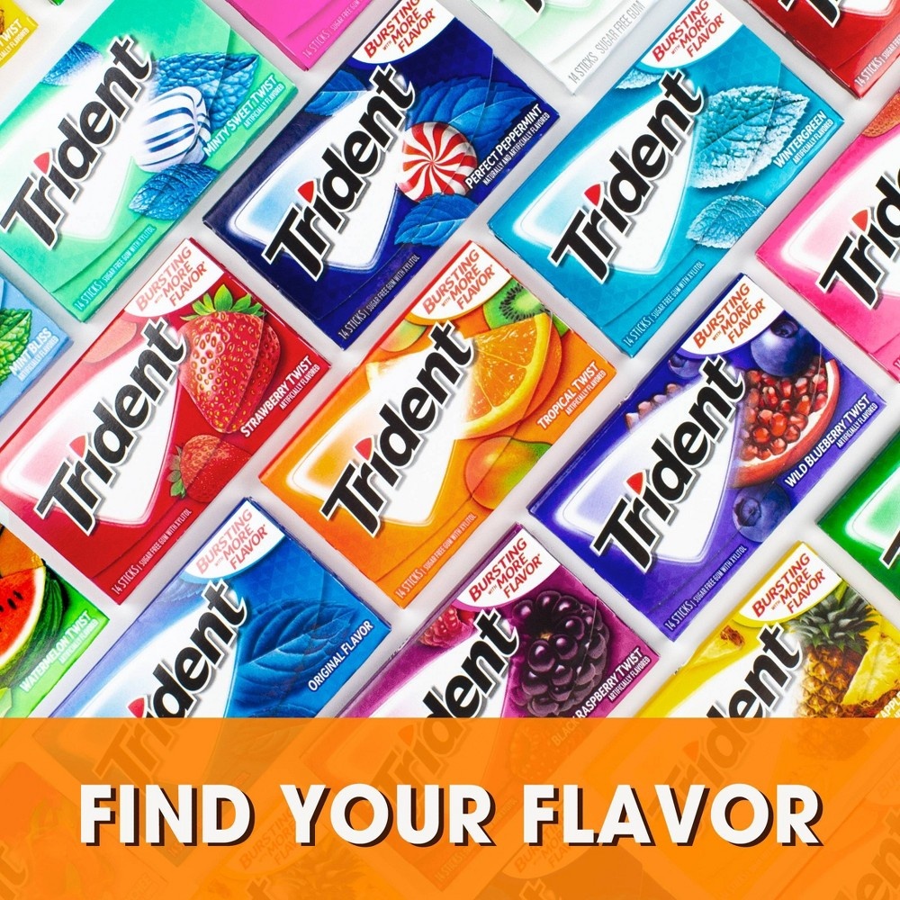 slide 9 of 13, Trident Tropical Twist Gum, 8 ct