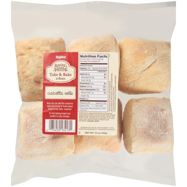 slide 1 of 1, Baking Stone Bread Take & Bake Artisan Ciabatta Rolls, 12 oz