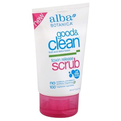 slide 1 of 1, Alba Botanica Good & Clean Toxin Release Scrub, 4 oz