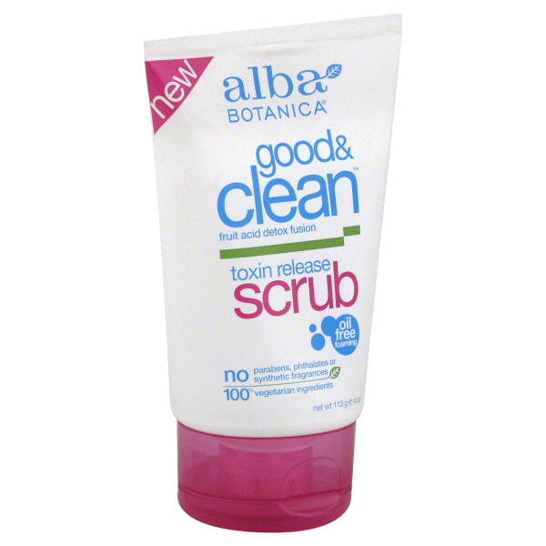 slide 1 of 1, Alba Botanica Good & Clean Toxin Release Scrub, 4 oz