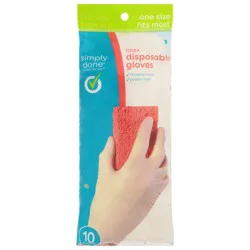 Simply Done Domestix "One Size Fits All" Disposable Latex Gloves