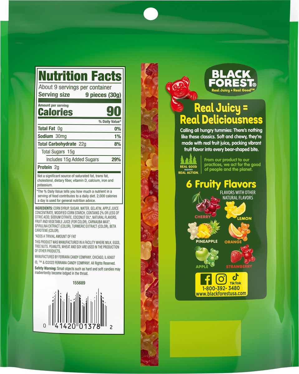 slide 7 of 9, Black Forest 06886 155689 Gummy Bears 9 oz, 9 oz