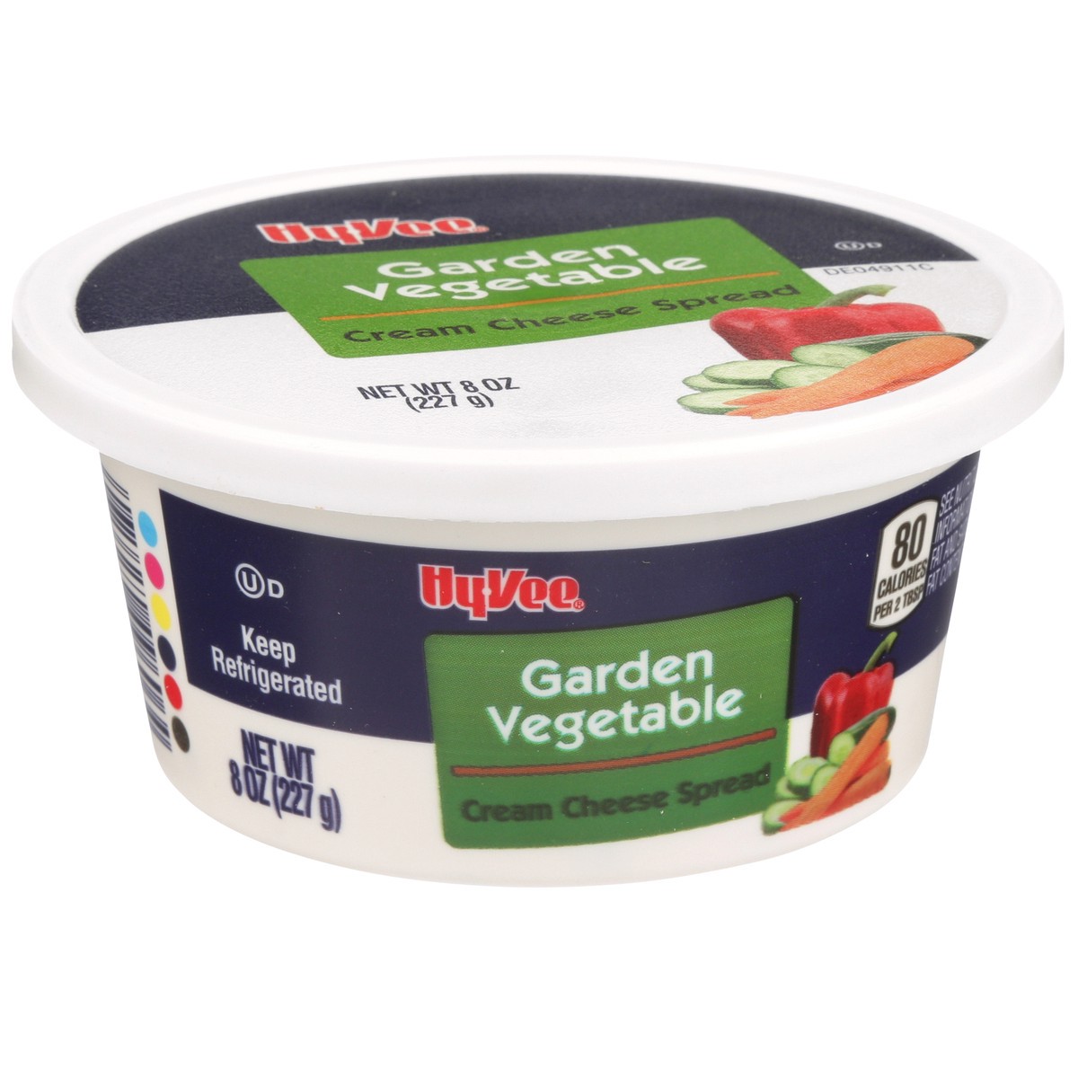 slide 5 of 8, Hy-vee Garden Vegetable Cream Cheese Spread, 8 oz
